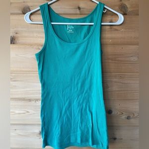CLEARANCE - Felina Med Teal Ribbed Tank